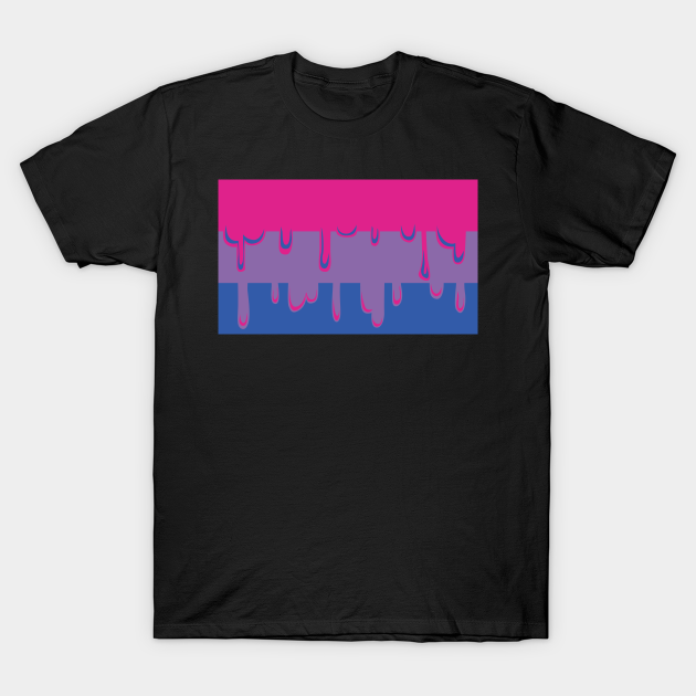 Dripping Bisexual Pride Pride Flag T Shirt Teepublic